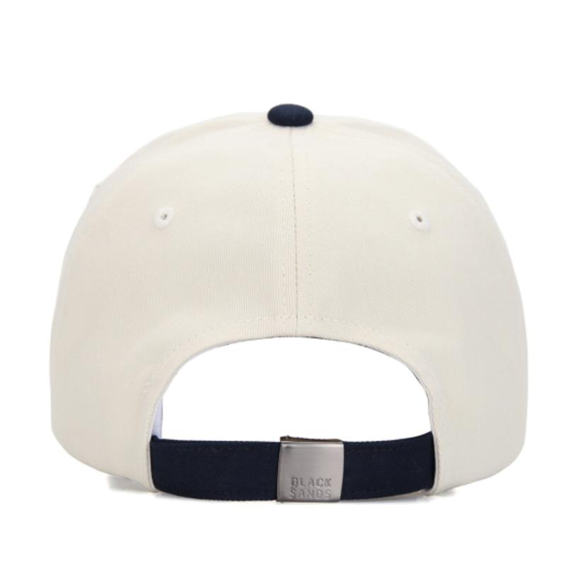 BLACK SANDS Twins Color Block Embroidery Ball Cap_Navy