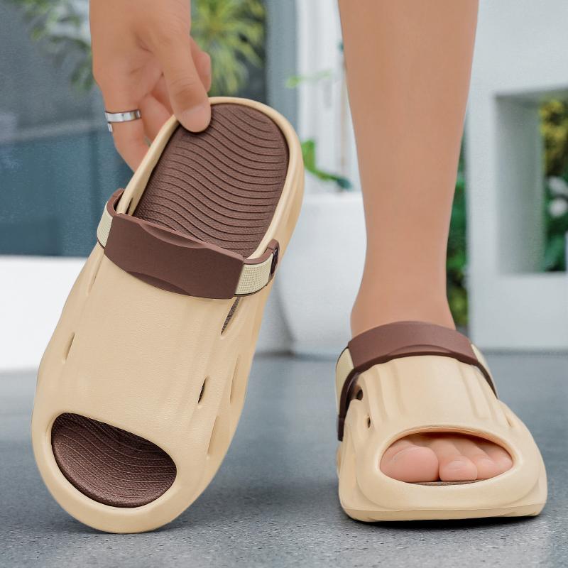 Fashion Men's Outdoor Sports Casual Slip-resistant Home Wear EVA Material Comfortable Slippers Fashionable Slides for Adults