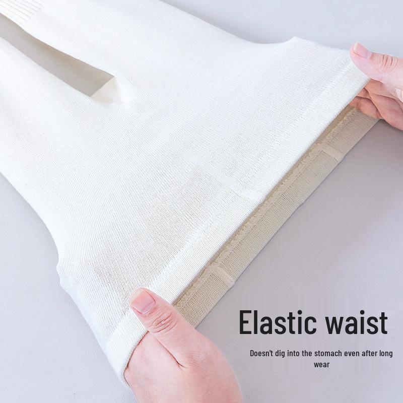 Children's TikTok Style Thin Fleece Tights - Autumn/Winter - Gray/Black Leggings