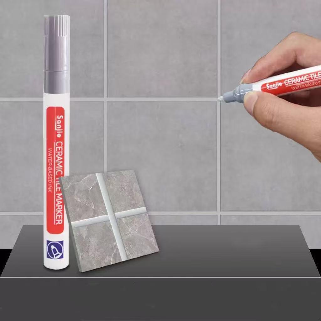 3pcs Tile Marker Grout Pen Wall Gap Sealing Repair Tool for Bathroom Floor Seam Easy To Use Durable Marking Pen for Tile Gap Filling