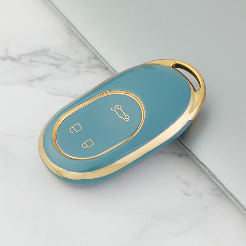 NIO ET7/ES7/ET5 Gold Edge TPU Car Key Case for Men
