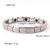 European And American Stainless Steel Silver Bracelets Titanium Steel Jewelry Energy Bracelet Jewelry 