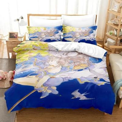 Ah! Mein Göttin Bettwäscheset Einzelbett Twin Full Queen King Size Bettset Erwachsene Kind Schlafzimmer Bettdeckenbezug Sets 3D Druck Anime Bett