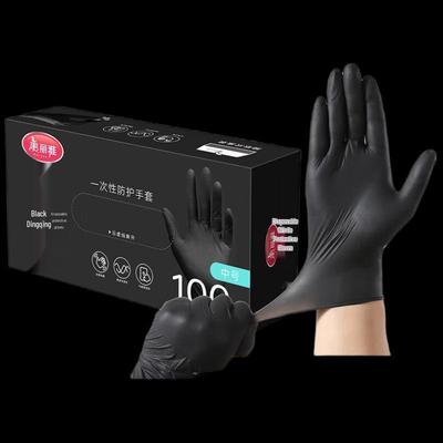 Meiliya Disposable Food Contact Black Nitrile Gloves