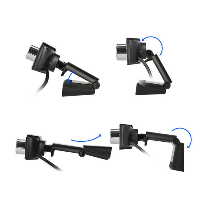 1080P HD Webcam Desktop Laptop Computer PC Camera Built in Microphone Clip-On Video Conferencing Video Calling Web Cam