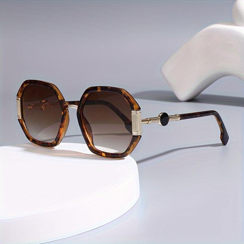 Vintage Polygon Round Frame Sunglasses, Fashionable for Women And Men