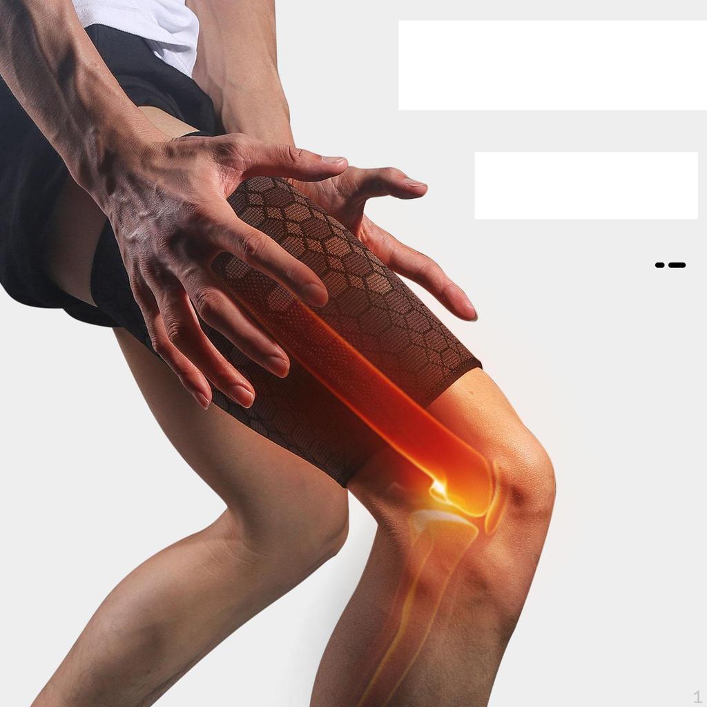 Thigh Compression Sleeve Hamstring Anti Slip High Elastic Upper Leg for