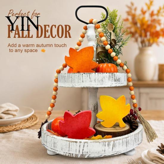 Filz-Ahornblätter für Bastelarbeiten 3 Stück Herbst-Tischdekorationen, Holz-Herbsternte Schreibtisch Thanksgiving Heimdeko Schmuck Esstischregal mehrstöckig