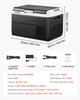 12 Volt Car Refrigerator, 40L Car Fridge, Portable Electric Cooler with -20 to 20 Adjustable Temperature, 12/24V DC and 100- 240V AC Compressor