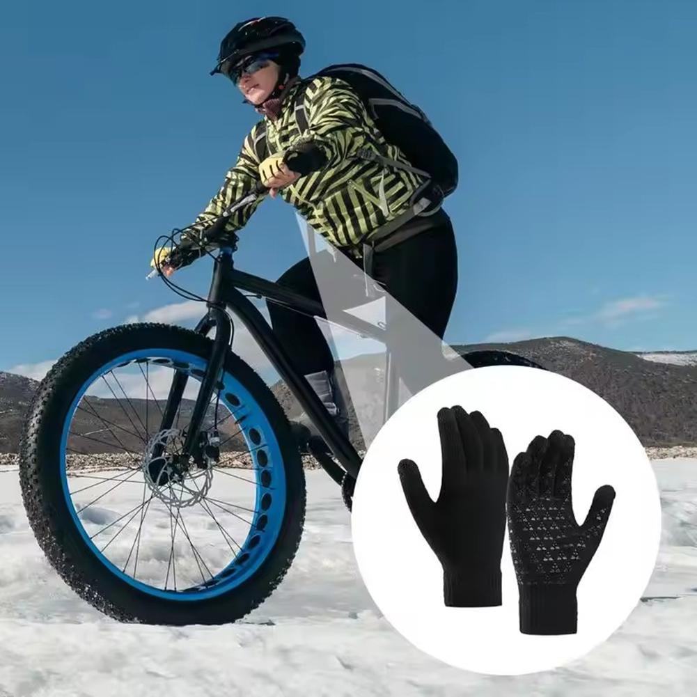 Winter Dicke Warme Strickhandschuhe für Männer und Frauen Touchscreen Rutschfest Reithandschuhe Waschbar Skifahren Vollfingerhandschuhe