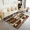 Frog Area Rug 3x5, Cartoon Frog Rug for Kids Boys Girls Teens, Kawaii Green Wild Animals Carpet, Cute Wildlife Farmhouse Rustic Funny Non Sl