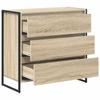 Sideboard with Drawers Sonoma 79 X 36 X 75.5 Cm Particleboard