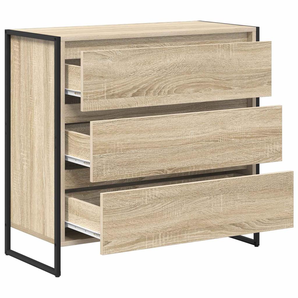 Sideboard with Drawers Sonoma 79 X 36 X 75.5 Cm Particleboard