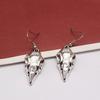 Antique Crow Raven Skull Death Devil Bird Gothic Drop Dangle Earrings Punk Steampunk Jewelry