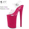 Fashion Nightclub 26cm Suede Pole Dance Shoes Women Cosplay Model Catwalk Waterproof Platform Stripper High Heels Sandals Plus Size 43