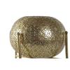 Bougeoir en métal et verre - Home ESPRIT - Doré - Multicolore - 24x24x20 cm