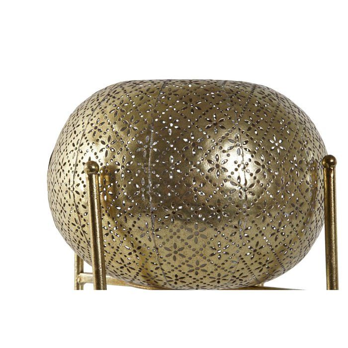 Bougeoir en métal et verre - Home ESPRIT - Doré - Multicolore - 24x24x20 cm