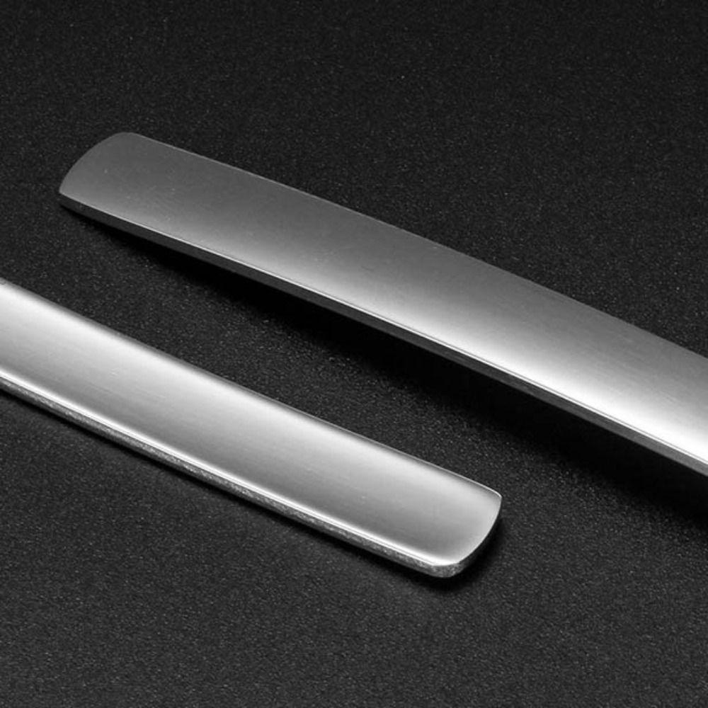 Long Handle Dessert Spoon Silver Slotted Spoon Filter Spoon Soup Spoon  Ice Cream