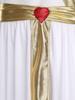 Mens Love God Costume Elastic Waist Contrast Color Heart Design Asymmetrical Skirt Metallic Sash Cuffs Set