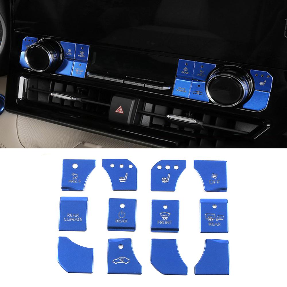 For Toyota Highlander XU70 2024  Center Console Air Conditioner AC Switch Button Protector Sticker Interior Styling Cover Trim