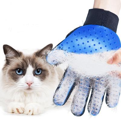 Haustierhandschuh Katzenpflegehandschuh Katzenhaarentferner Handschuhe Hundekamm für Katzen Badehaarentferner Reinigungs-Massagebürste Tier