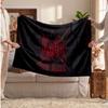 Korn Flannel Blanket, Custom Name Text Personalized Soft Throw Blanket Home Decor Gift