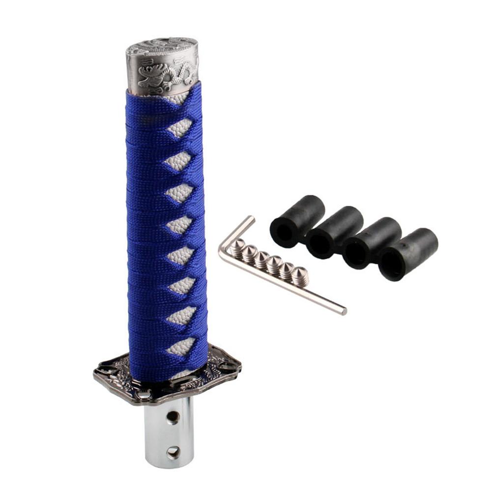 200MM Universal Samurai Sword Shift Knob Shifter With Adapters Gear Shift knob Samurai Shifting Head Samurai Sword Handle