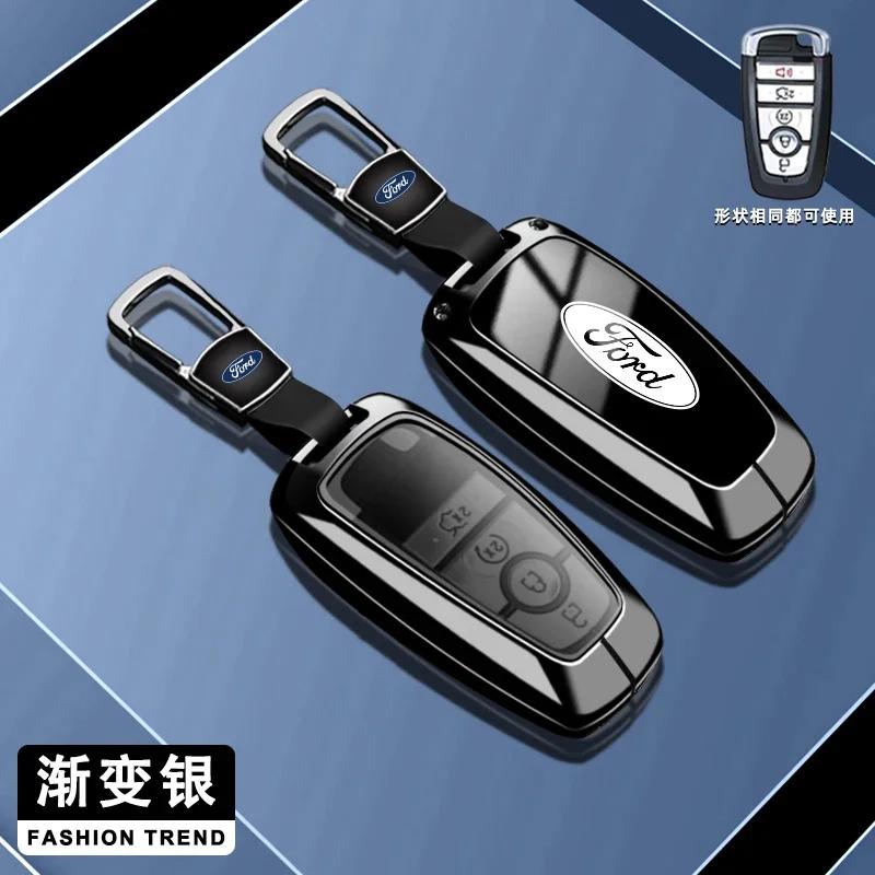 Autocolant Auto 2026 Pentru Ford Carcasă Smart Key Auto din Aliaj de Zinc Carcasă Keyless pentru Ford Fusion Mustang Kuga Ecosport Explorer F250
