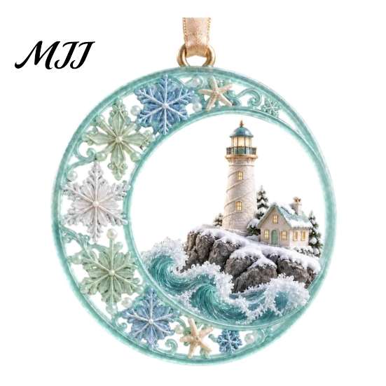 Seasonal Home Ornament Acrylic Christmas Tree Pendant, Decorative Hanging Ornament, Exquisite Winter Festival Gift Decorations for Garden Fireplace