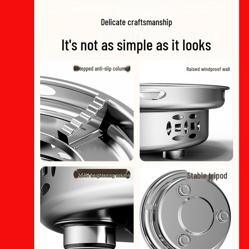 Portable Stainless Steel Alcohol Stove