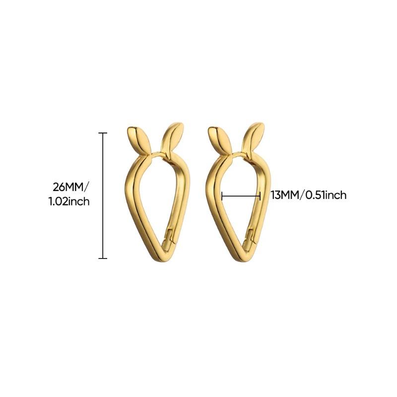 Zircon Cross Design Earrings Women's Color Retention Versatile Personality Temperament Earrings New Products