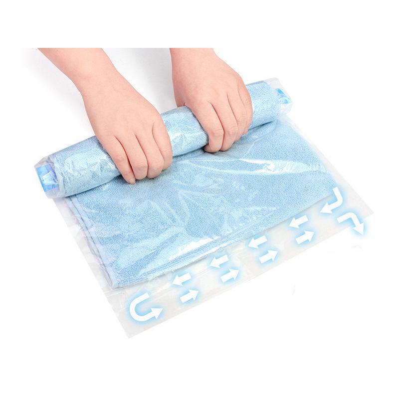 Transparent Vacuum Compression Bags for Duvets and Seasonal Clothing Storage