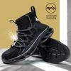 Men's Safety Shoes Anti-impact Padded Toe Breathable Mesh Lightweight Work Boots for Outdoor Factory Men's Safety Boot