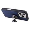 For iPhone 16 Pro Magnetic Leather Case Mobile Cover with Detachable Zipper Wallet Strap