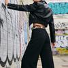 Edgy Punk Rock Women's Waist Belt For Jeans Buckles Charm PU Leather Adjustable Strap