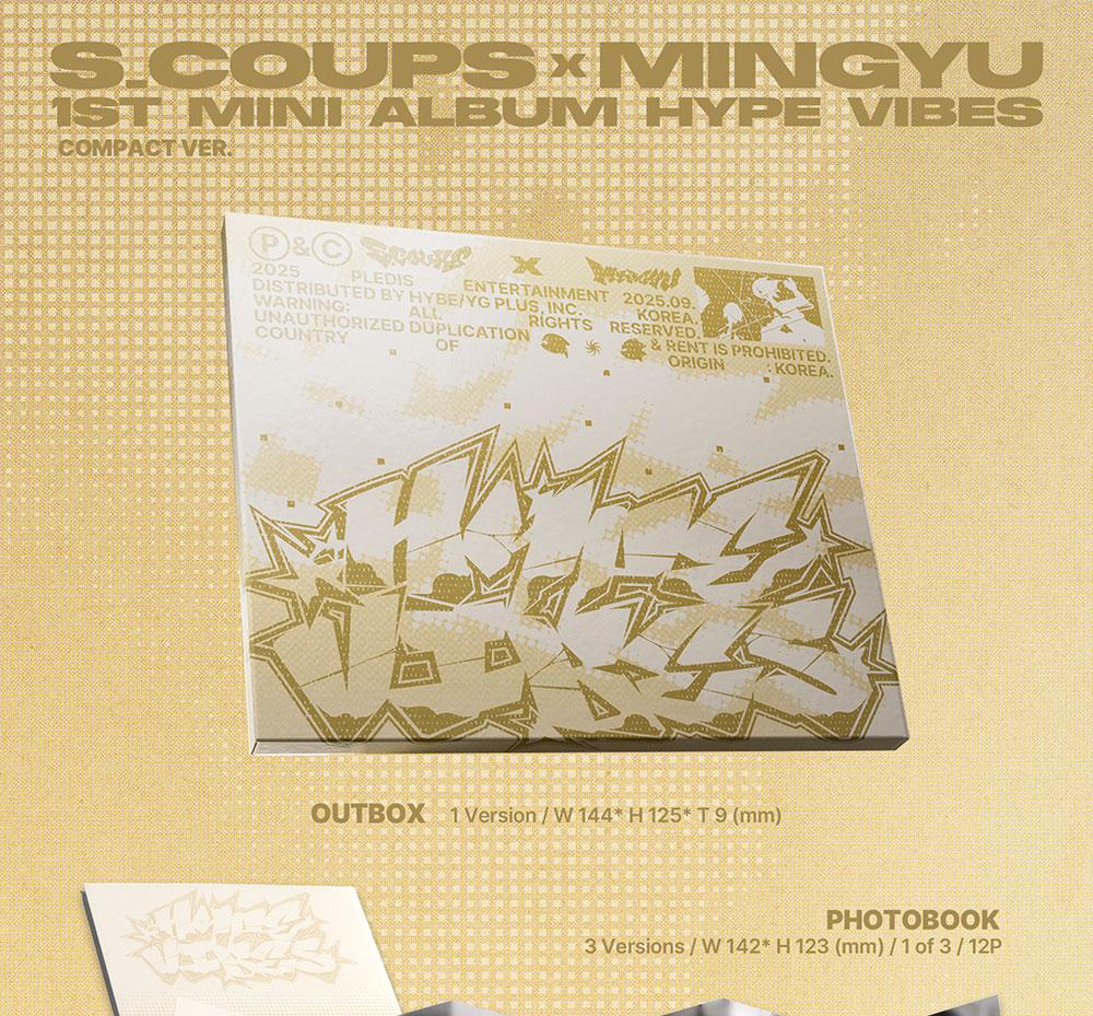 (Compact ver.) S.COUPS X MINGYU of SEVENTEEN (SVT) [HYPE VIBES] 1st Mini Album