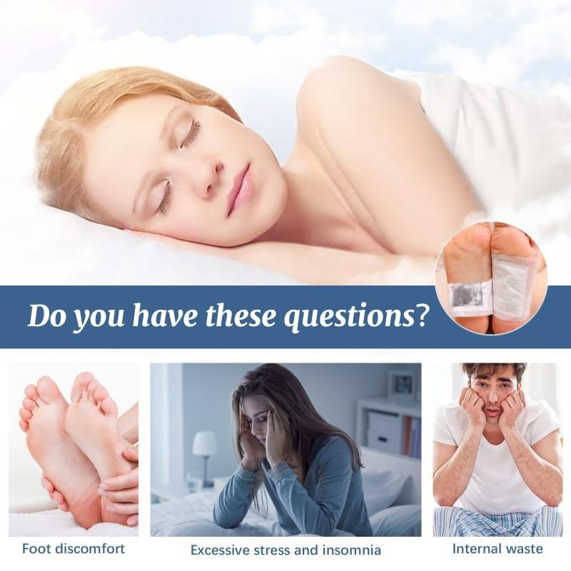 Ouhoe Deep Cleansing Foot Pads Relaxing Foot Care For Stress Relief And Detoxification 10 Pieces