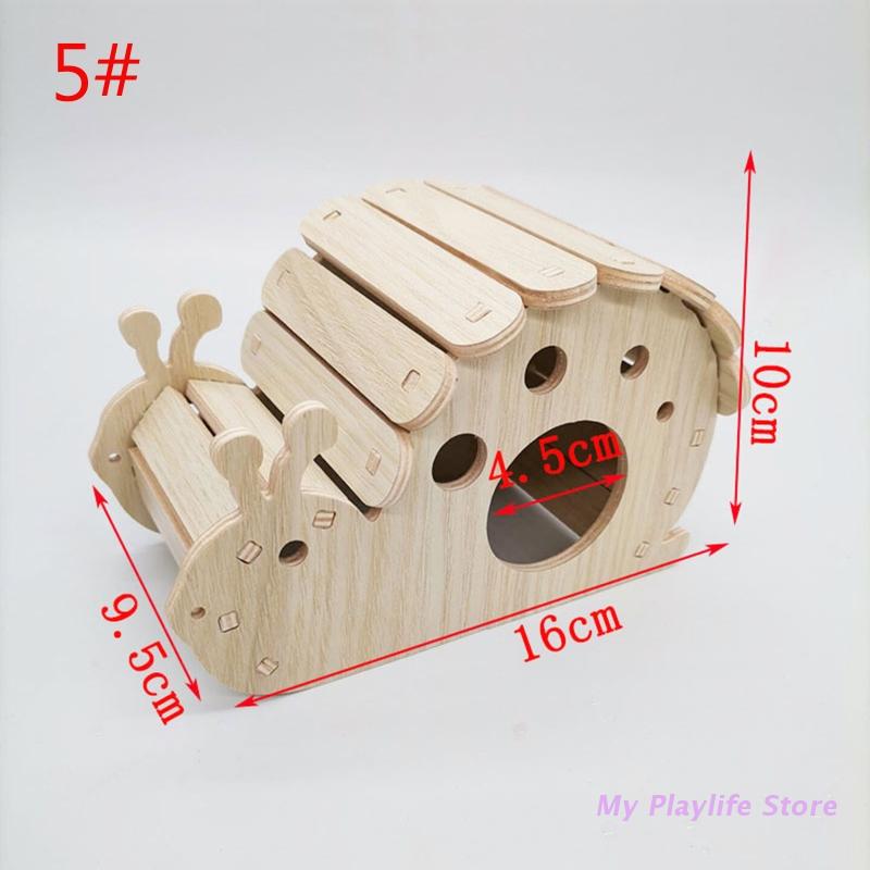 Hamsterhaus, Holzversteck, Kletternest, Lebensraumdekor, kleine Villa, Spielzeug für Mini-Rennmäuse, Goldbären, Meerschweinchen, kleine Haustiere