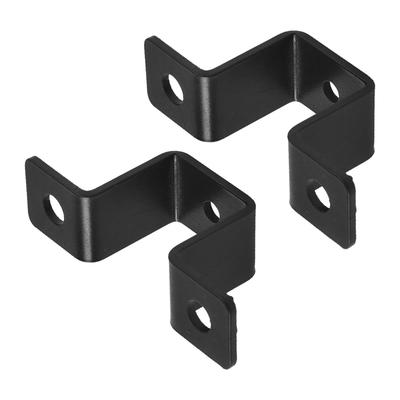 Square Pipe Clamp Bracket Set 2PCS or 4PCS Resistant for Sturdy Railings and Pipe Connections In Various Projects