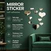 3D Love Mirror Wall Sticker 10Pcs Set Self-Adhesive Easy To Paste Decal for Wedding Kids Room Toilet Table Home Decor