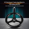 200x18mm Size Plastic Hand Wheel Black Bakelite Handwheel 3-Spoke Hand Wheel  For Machine Tool