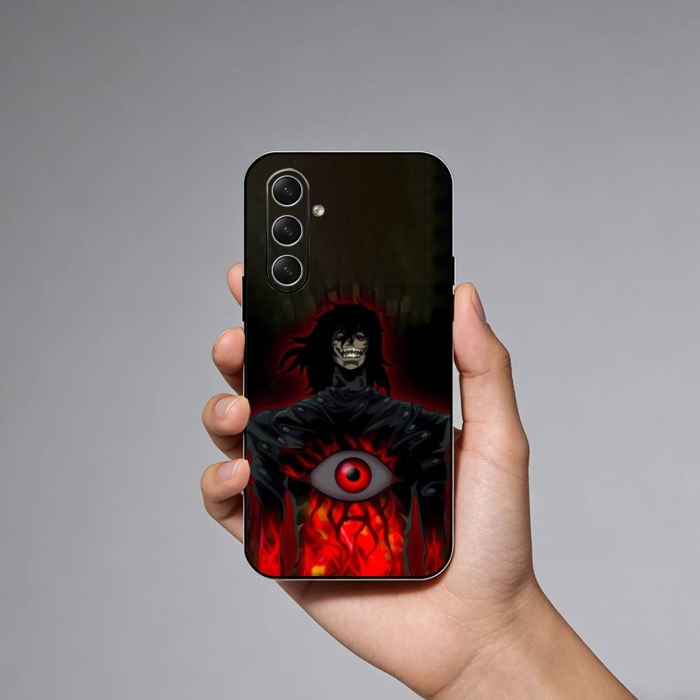 H-Hellsing Anime Cool Phone Case For Samsung Galaxy A73,A72,A71,A70,A52,A51 Others Soft Black Cover