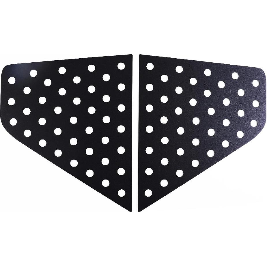 Aunginsy Rear Side Window Louver Trim Cover Compatible with Kia Soul 2019-2022 Car Rear Triangular Glass Window Honeycomb Panel Rear Window Air Vent
