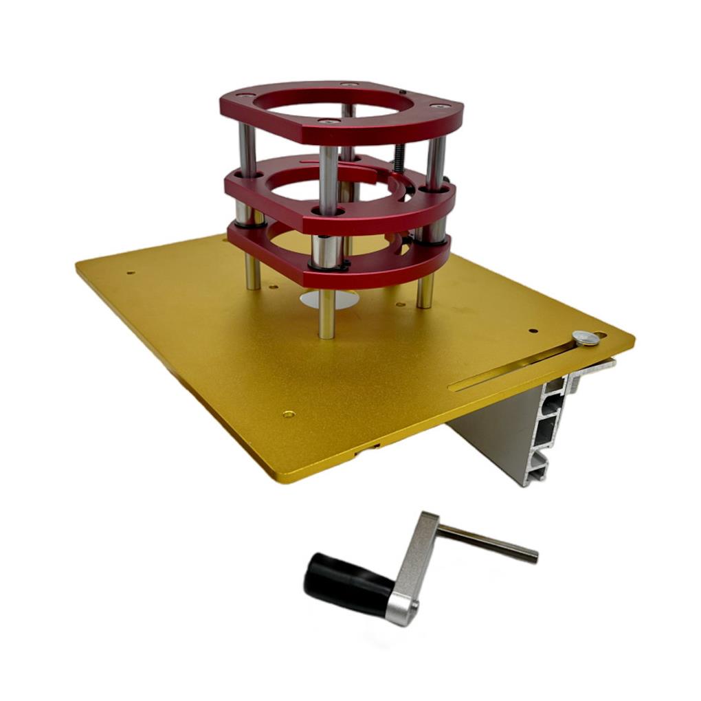 Fräsenlift für Motoren mit 65 mm Durchmesser - Einlegeplatte für Frästisch im Holzhandwerk - Liftbasis - Holzfräse Arbeitsbänke DIY-Werkzeuge