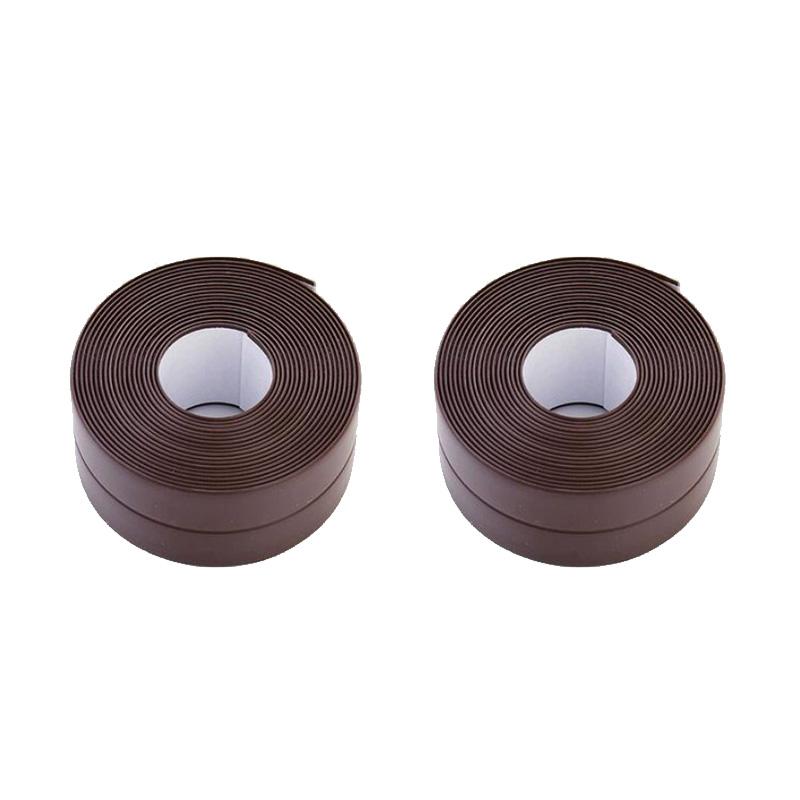 1/2pcs Sealing Tape Strips PVC Self Adhesive Waterproof Wall Sticker For Bathroom Kitchen Seal Caulk Strip Sink Mold Proof TMZ