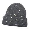 Fashionable Women's Winter Hat with Pearls Role Playing Hat Novelty Thermals Hat Suitable for Everyday Wear
