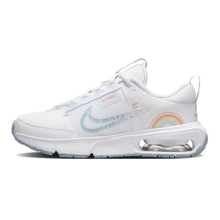 

Nike Air Max Interlock Se Gs Kids Lifestyle Sneakers White Crimson Bliss Aura Worn Blue Dm1211-100 37.5