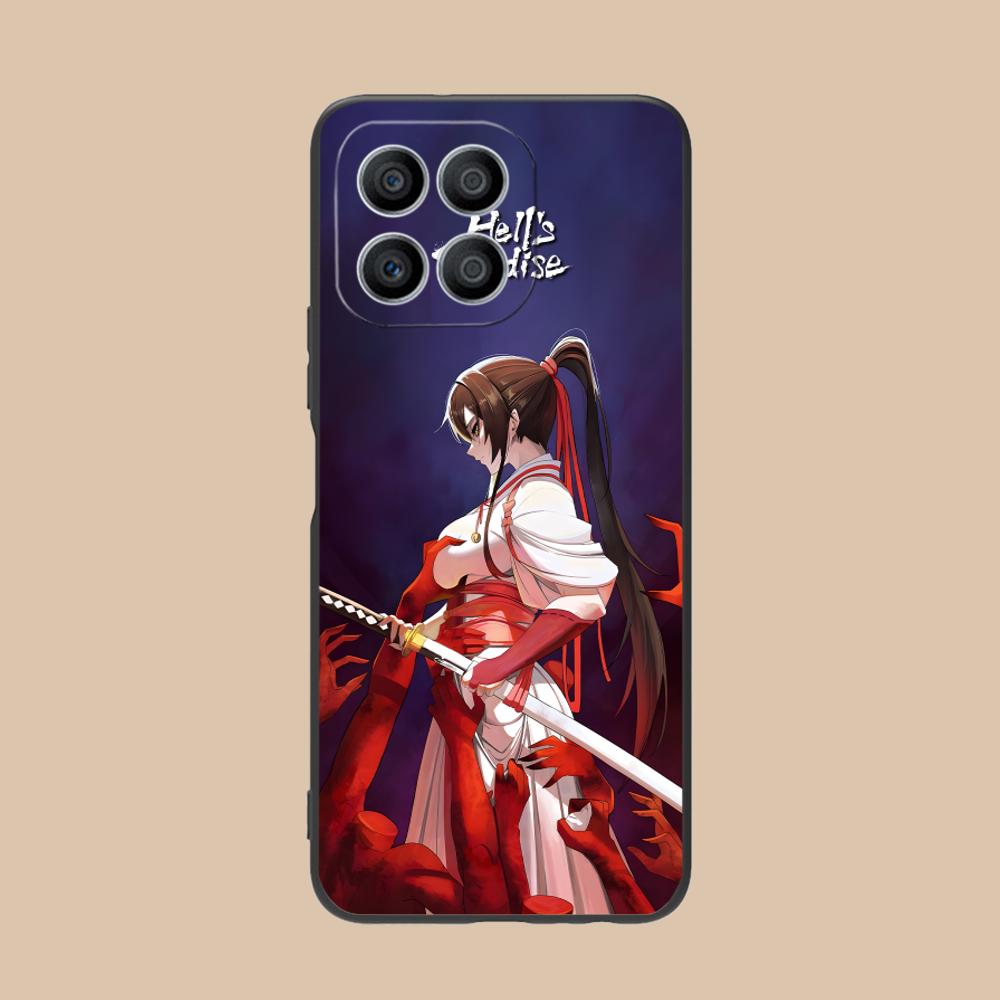 Hell's Paradise Sagiri Phone Case for Honor 90 80 70 60 50 30 20 10 9 8 7 Pro S SE Lite 5G Soft TPU Shockproof Cover