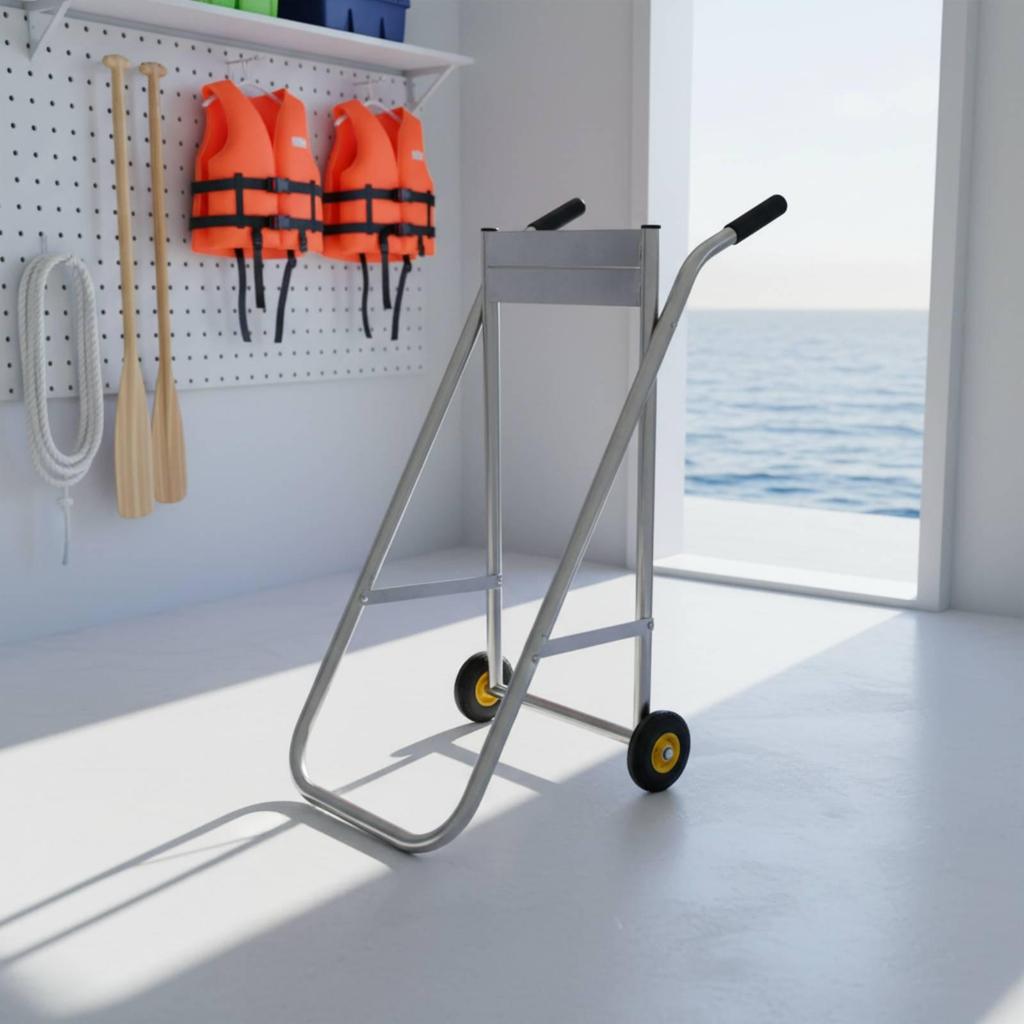 Outboard Engine Trolley Stand Portable Transport Equipment High Capacity