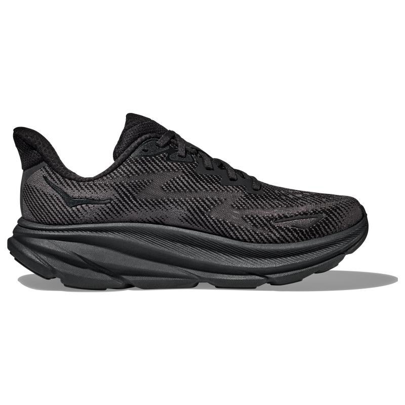 HOKA One One Scarpe da Ginnastica da Donna Clifton 9 Wide 'Nero' 1132211-BBLC